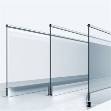 Aluminium Security Balustrades, Aluminum Metal Frameless Profile U Channel Clamp Glass Railing